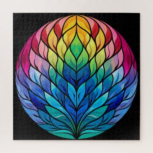 Globe of Rainbow Colors Jigsaw Puzzle (Vertical)