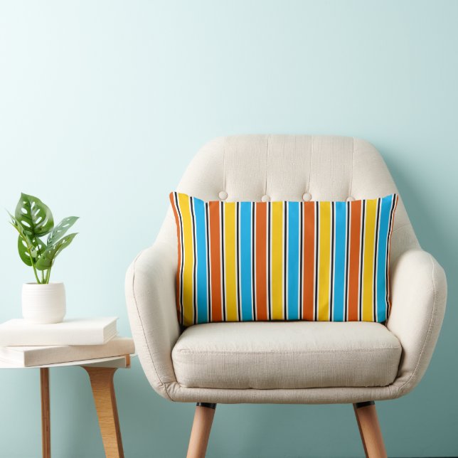 Globe Stripe Classic lancer oreiller lombaire (Chaise)