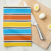 Globe Stripe Serviette de cuisine classique (Quart Plié)