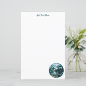 Globe terrestre feuille de papier (Debout devant)