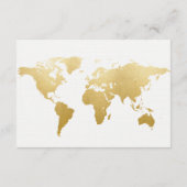 Globetrotter Glam Wedding Details Kaart (Achterkant)