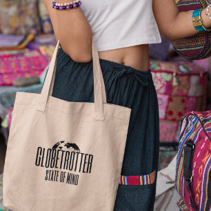 Globetrotter State of Mind Avontuurlijke Reiziger Tote Bag