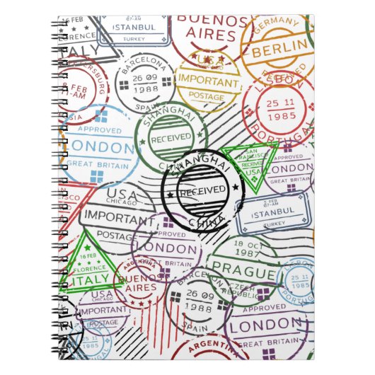 Globetrotter Travel Stamped Journal (Devant)