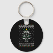 Glocking Around The Christmas Tree Ugly Christmas Sleutelhanger (Voorkant)