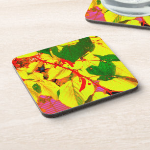 "Gloed Autumn Leaves" Cork Onderzetter set