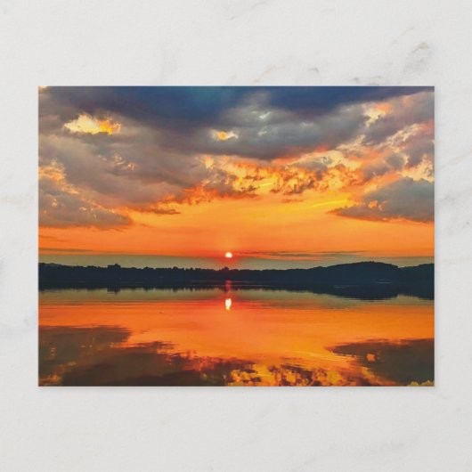 Gloed Clouds Briefkaart (Voorkant)