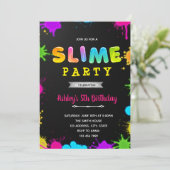 Gloed en sleepover slippartij kaart (Staand voorkant)