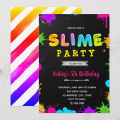 Gloed en sleepover slippartij kaart (Voorkant / Achterkant)