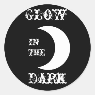 Gloed in de donker ronde sticker
