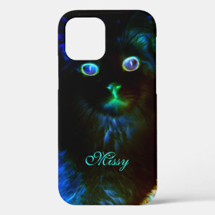 Gloed in de donkere kat iPhone 12 pro hoesje