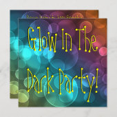 Gloed in de donkere verjaardag kaart (Voorkant / Achterkant)
