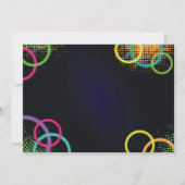 Gloed in de uitnodiging voor de geboorte van de do (Achterkant)