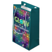 Gloed in het donkere kinder neonfeest klein cadeauzakje (Achterkant Gekanteld)