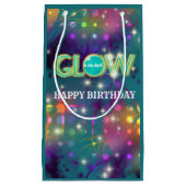 Gloed in het donkere kinder neonfeest klein cadeauzakje (Voorkant)