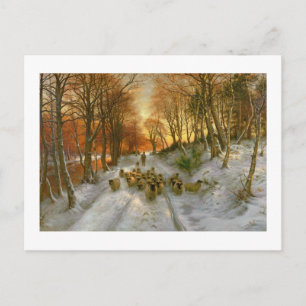 Gloed met tint van avonduren briefkaart