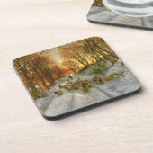 Gloed met tint van avonduren drankjes onderzetter (Linkerzijde)