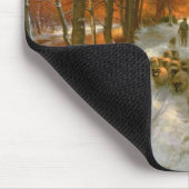 Gloed met tint van avonduren muismat (Hoek)