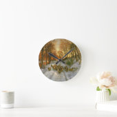 Gloed met tint van avonduren ronde klok (Huis)