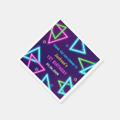 Gloed Neon Lights Bedankt Verjaardagsfeest Servet (Hoek)