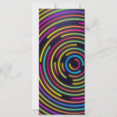 Gloed Party Ticket Pass Birthday Kaart (Achterkant)