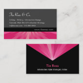 Gloed-reeks - Roze Visitekaartje (Voorkant / Achterkant)