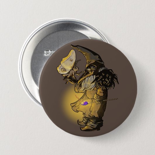 gloed ronde button 7,6 cm (Voorkant /achterkant)