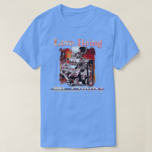 Gloed Supercharge Racing Engine T-shirt (Design voorkant)