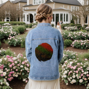 Gloed van bosgloeiing denim jacket
