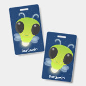 Gloed van de klap de firefly illustratie van de ca badge (Voor- en achterkant)