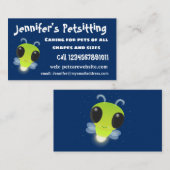 Gloed van de klap de firefly illustratie van de ca visitekaartje (Voorkant / Achterkant)