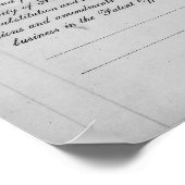 Gloedgloeilamp door Thomas Edison Patent Poster (Hoek)