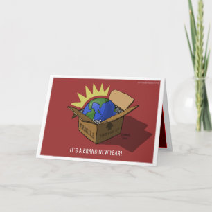 Gloednieuw Jaar Feestdagen Kaart