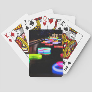 Gloei in het donker pokerkaarten