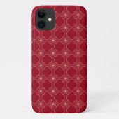 gloeiend abstract patroon op rood Case-Mate iPhone case (Achterkant)
