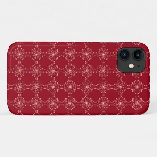 gloeiend abstract patroon op rood Case-Mate iPhone case (Achterkant (horizontaal))