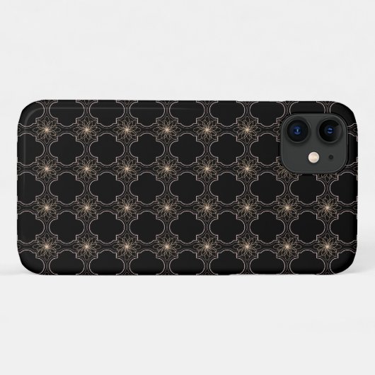 gloeiend abstract patroon op zwart Case-Mate iPhone case (Achterkant (horizontaal))