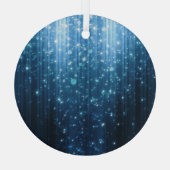 Gloeiend Abstract: verlichte achtergrondkunst. Glas Ornament (Achterkant)