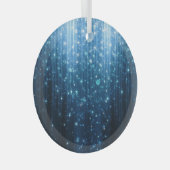 Gloeiend Abstract: verlichte achtergrondkunst. Glas Ornament (Voorkant Rechts)