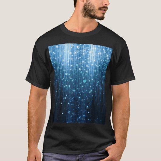 Gloeiend Abstract: verlichte achtergrondkunst. T-shirt (Voorkant)