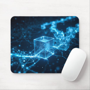 Gloeiend Blockchain Pad Muismat
