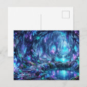 Gloeiend bos met meer briefkaart (Voorkant / Achterkant)