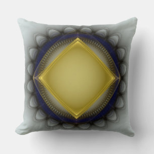 Gloeiend geometrisch ornament kussen