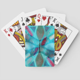 gloeiend glas pokerkaarten