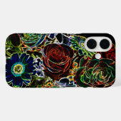 Gloeiend, kleurrijk ventilator Bouquet Case-Mate iPhone Case (Achterkant (horizontaal))