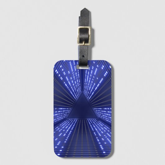 gloeiend licht bagagelabel (Voorkant (verticaal))