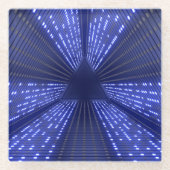 gloeiend licht glazen onderzetter (Voorkant)