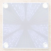 gloeiend licht glazen onderzetter (Achterkant)