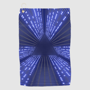 gloeiend licht golfhanddoek