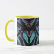 Gloeiend Neon Gebrandschilderd Glas Abstract Acryl