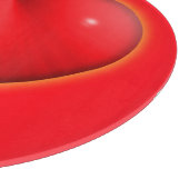 Gloeiend rood 3D-hart Snijplank (Hoek)